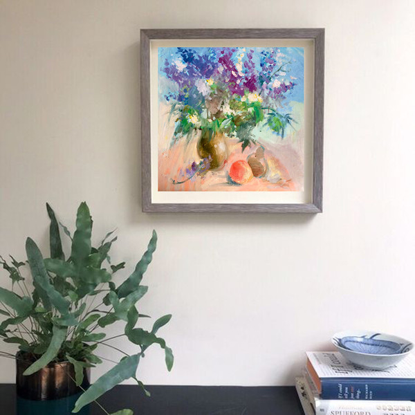 wildflower framed painting