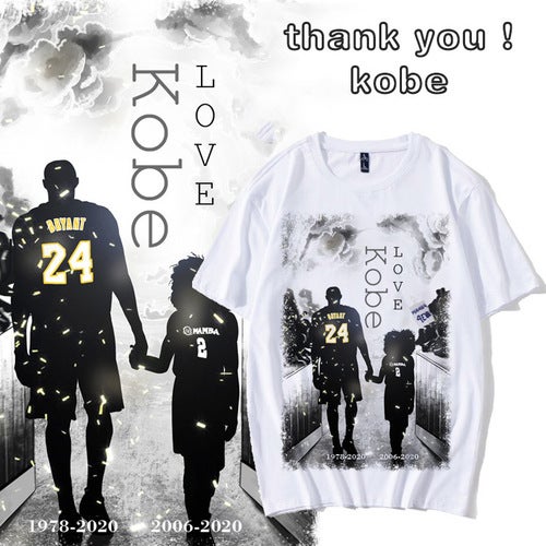 Kobe Bryant Short Sleeve 3D Print T-shirt Casual Top - Inspire Uplift