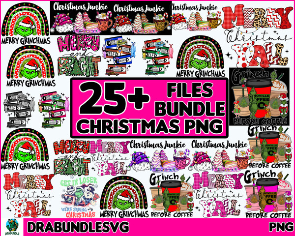 25 Christmas Bundle Png, Merry Christmas Png, Christmas Png, Western PNG, Santa Claus PNG, Bundle Png, Sublimation Designs High Quality Instant Download.jpg