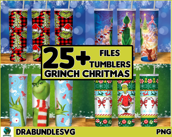 25 Grichmas Christmas Tumbler Bundle Png, Merry Christmas Tumbler Bundle, Movie Christmas Png Tumbler, 20 oz Skinny Tumbler Design Instant Download.jpg