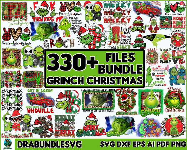 320 Grinchmas PNG Bundle, Merry Grinchmas Svg & Png, Christmas Movie, Funny Christmas Png, Grinchmas, Digital Instant Download.jpg