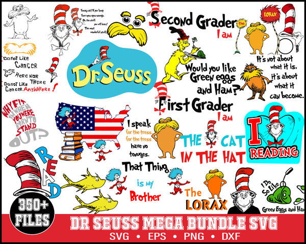 350 Dr Seuss Svg Bundle, Cat In The Hat SVG, Dr Seuss Hat SVG,Green Eggs And Ham Svg, Dr Seuss for Teachers Svg, Lorax Svg,Thing 1 and 2 Svg.jpg