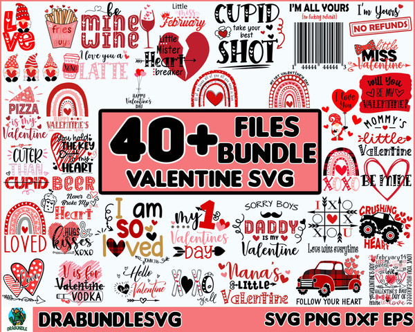 40 Valentine Day, Anti Valentine, Valentine Heart SVG, valentine bundle, Valentine gift for husband, Valentine gift for boyfriend, SVG PNG Digital Instant Dowlo