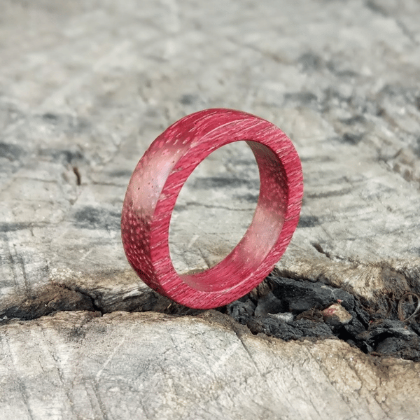 Tiny Wood Ring Wooden Rings Custom Wood Ring | WoodandHandShop