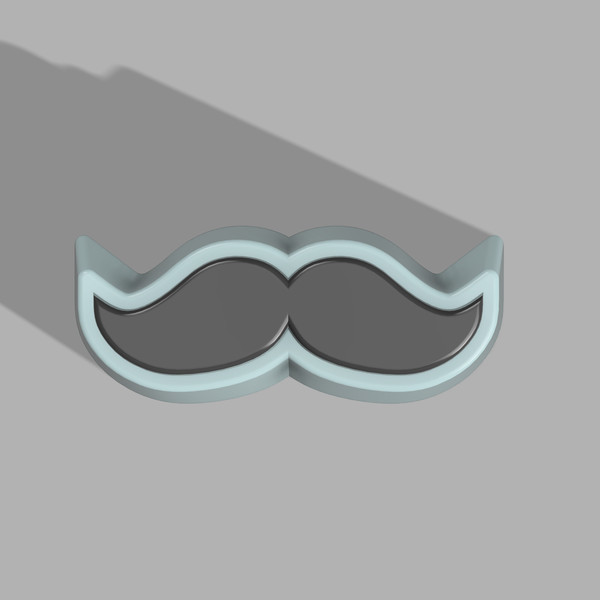 Moustache STL File for vacuum forming