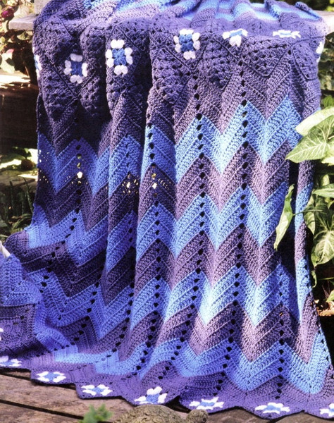 vintage crochet pattern afghan
