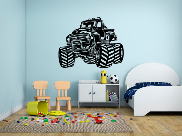 Monster Truck Sticker Sport Car Race 4x4