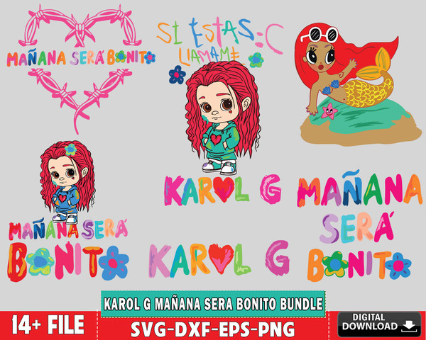 14+ file Karol G Mañana Sera Bonito bundle svg.jpg