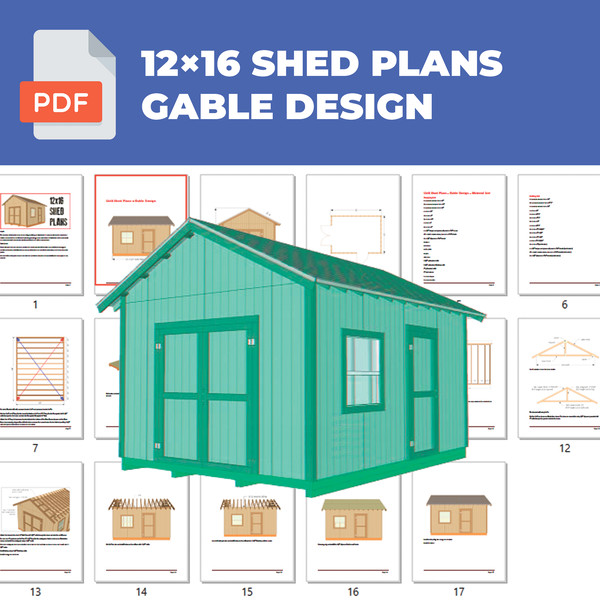 gable shed plans