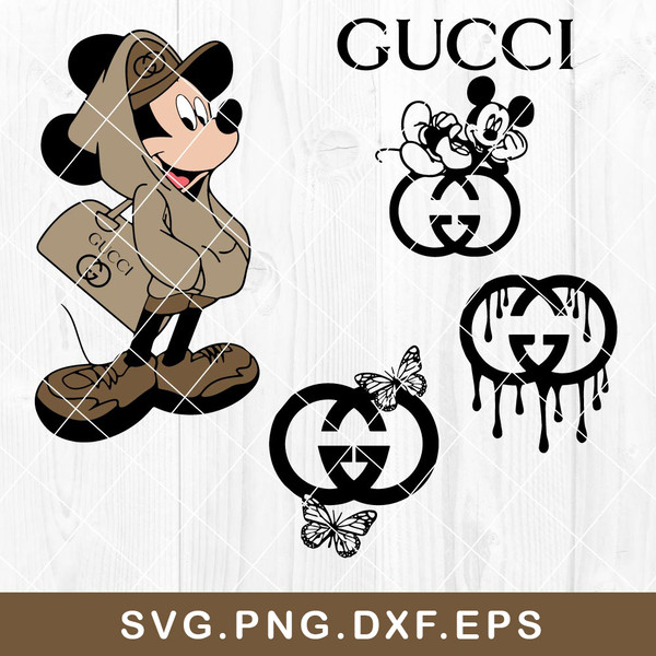 Gucci Mickey Mouse Png, Mickey Mouse Png, Gucci Logo Fashion - Inspire  Uplift