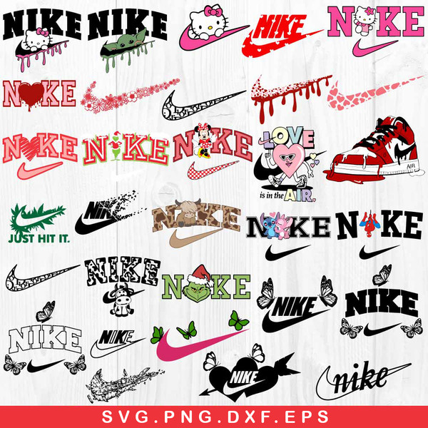 Logo Nike Bundle Svg, Nike Cartoon Svg, Nike Sport Svg, Nike - Inspire ...