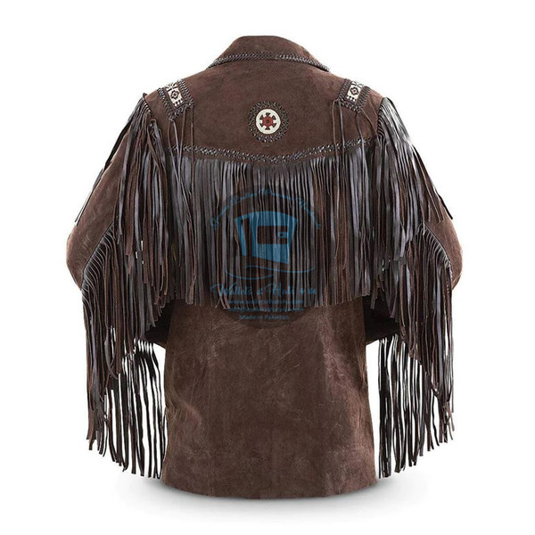 Brown Suede Western Fringe Coat1.jpg