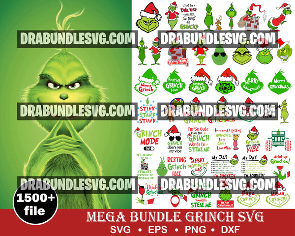 1500 Grinch svg, Grinch christmas svg, Christmas svg, Grinchmas svg, Grinch face svg, Cut file svg, Cricut svg, png svg dxf eps, instant Download.jpg