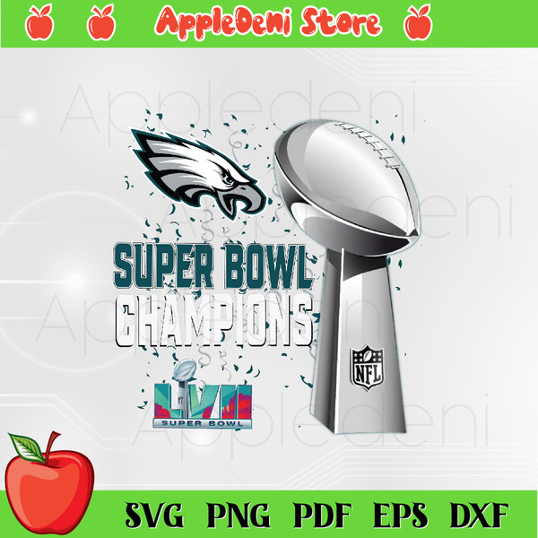 Philadelphia Eagles Super Bowl Lvii 2023 Champions Png