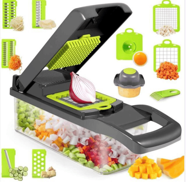 Vegetable Shredder Slicer, Food Shredder D L D Onion Shredder Vegetable  Slicer Cutter With Multifunctional Interchangeable Blades Cheese Grater