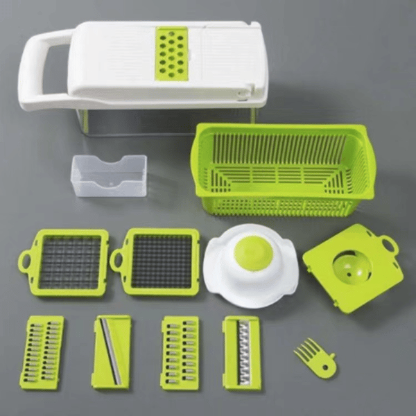 2-in-1 Manual Vegetable Chopper, with Chopping & Shredding Mode, for Q –  GizModern