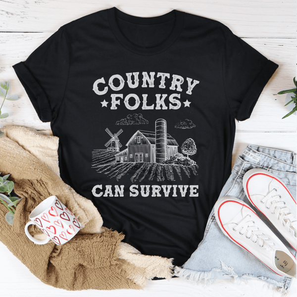 Country Folks Can Survive Tee