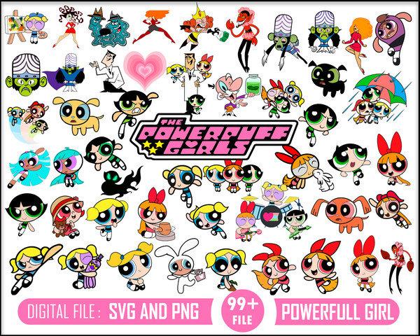 99 The powerpuff girls svg, blossom svg ,buttercup svg, black powerpuff girls svg,PowerPuff Girls Svg, PowerPuff Girls, Powerpuff Girls Clipart.jpg