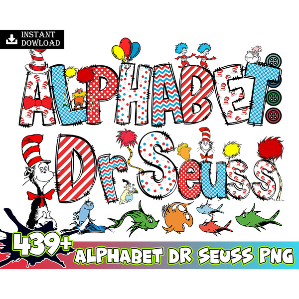 439 Mega Bundle Dr. Suess Alphabet Png, Dr. Suess Bundle, Cat In The Hat PNG, Dr. Suess Font PNG, Doodle Alphabet PNG Instant Download.jpg