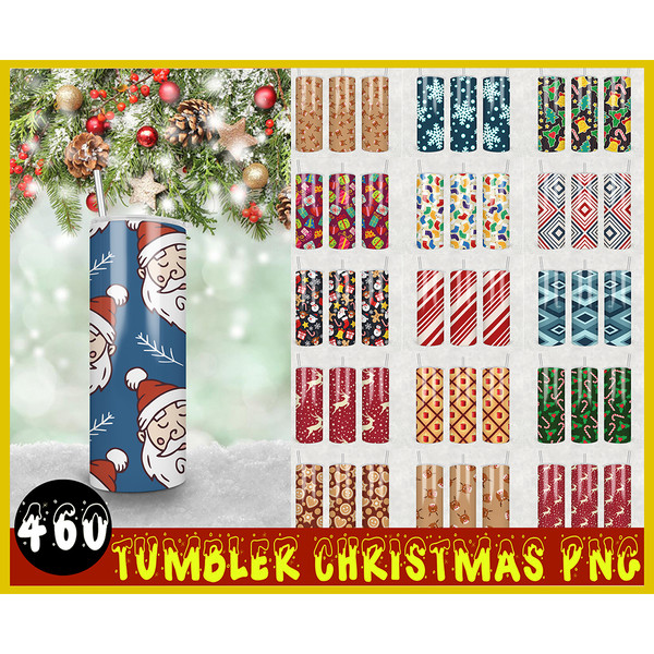 460 Christmas Tumbler 20 oz Skinny, Christmas Tumbler Sublimation Designs, Christmas Full Tumbler Wrap, Digital Downloads.jpg