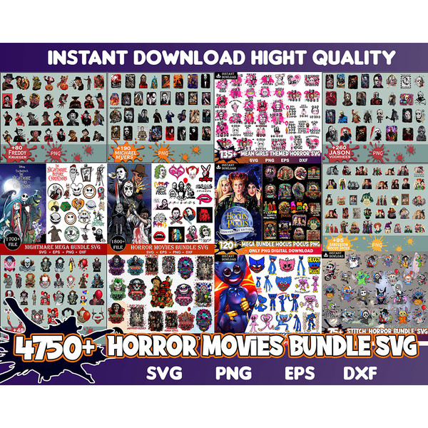 4750 Ultimate Horror Movie Svg Bundle, Halloween Horor SVG, Horror Characters SVG, Bundle Layered SVG, Halloween Instant Download.jpg