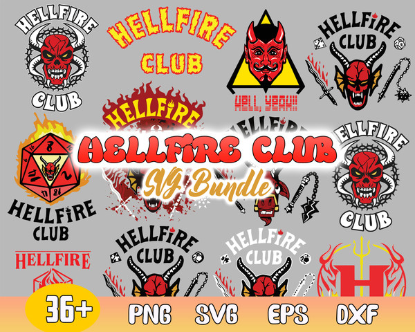 Hellfire Club Bundle, Hellfire Club Svg, Stranger Things 4 Svg, Skull Stranger Things Svg, Png Dxf Eps File.jpg
