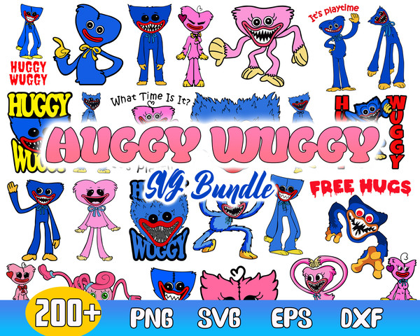Huggy Wuggy PNG, SVG, JPG, Dxf, Poppy Playtime, Huggy Wuggy Sublimation, Huggy  Wuggy Digital Files 