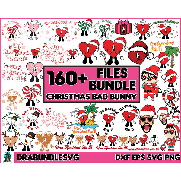 160 Baby benito Christmas svg, sin ti svg, Bad Bunny heart svg,Layered SVG, cricut , cut files, Svg, Un Navidad Sin Ti SVG, Bad Bunny Christmas Bundle Instant D