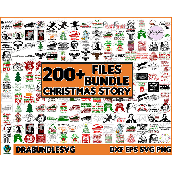 200 Design Christmas Story Mega Bundle, Christmas Vacation Svg Bundle, Christmas Movie Shirt Png, Xmas Gift Ornament Decor Svg Cricut File Instant Download.jpg