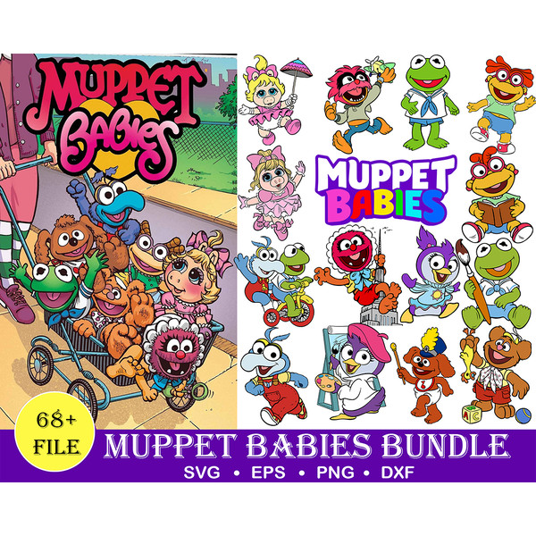 68 Muppet Babies SVG Bundle, Muppet Babies SVG, Cricut File, Kids Svg, Nursery Svg, Muppet Svg, Muppet SVG Bundle, Muppet Nursery Printable.jpg