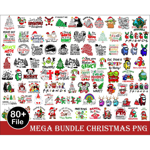 80 Christmas PNG Bundle, Christmas PNG , Holiday PNG , Winter PNG , Christmas Sign PNG, Christmas Quotes, Cut File, Cricut, Silhouette.jpg
