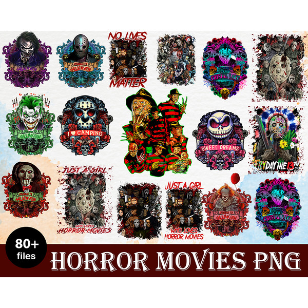 86 Halloween Horror Movies Characters Bundle PNG Printable, Png Files For Sublimation Designs Digital Download.jpg
