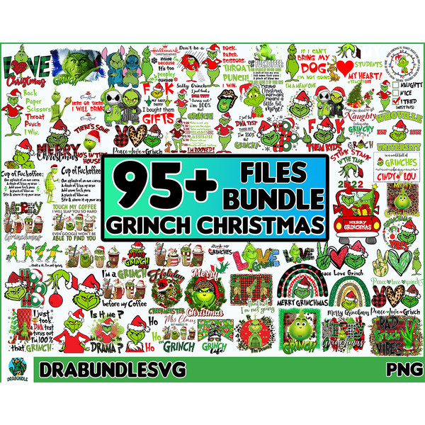 95 Merry Grinchmas PNG Bundle, Coffee Christmas Png, The Grinchmas PNG Files, Grinchmas Christmas, Movie Christmas Png, Merry Grinchmas Png, High Quality Instan