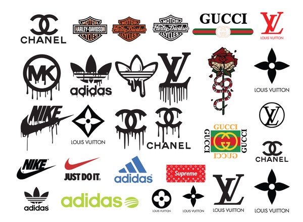 Lv Svg, Louis Vuitton Svg, Gucci Svg, Chanel Svg, Adidas Svg, Nike Svg,  Fila Svg, Lv Fade Svg, Gucci Fade Svg, Fashion B