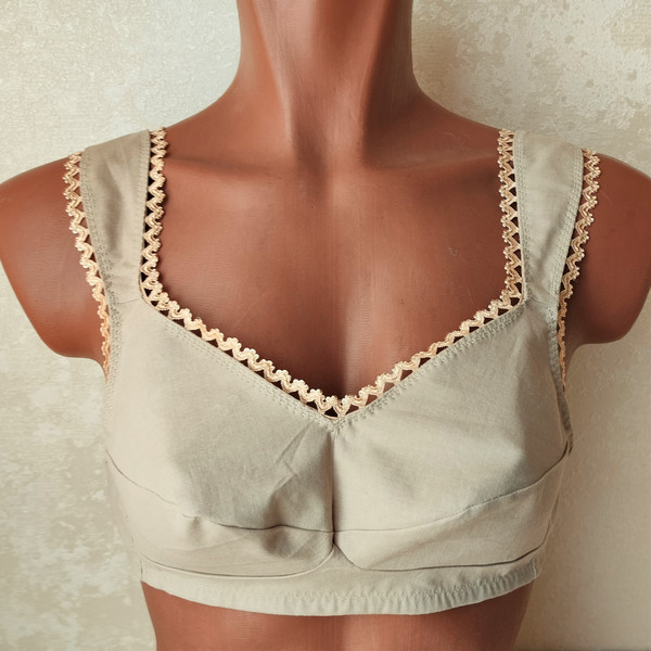 Wireless bra sewing pattern, Linen bra sewing pattern - Inspire Uplift