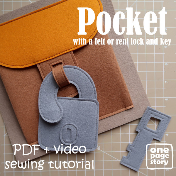 felt pocket for quiet book pdf tutorial