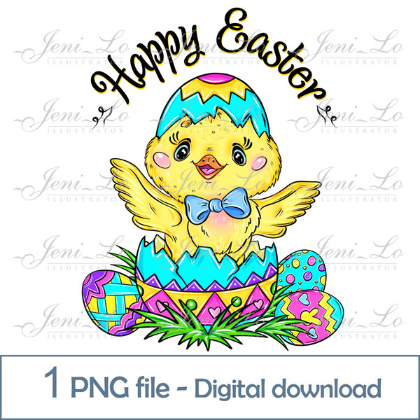 Watercolor Easter PNG Watercolor Easter Eggs (Instant Download) 