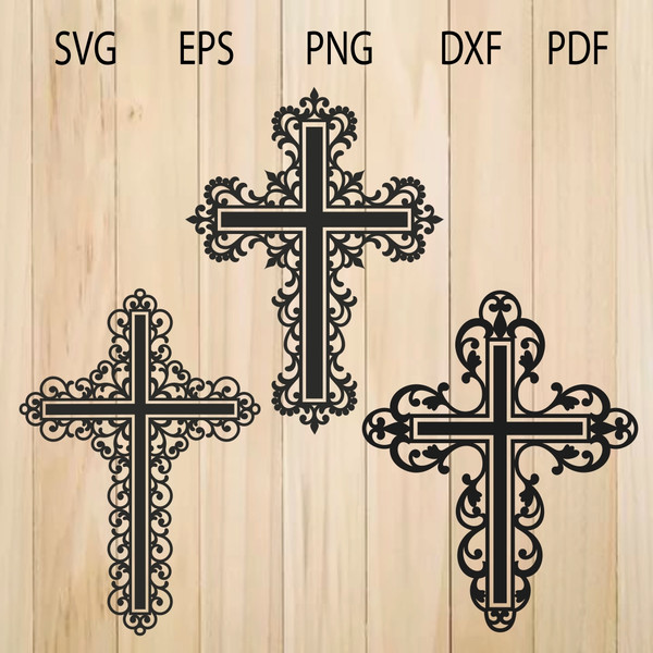 Fancy Cross SVG Fancy Cross Cut File Fancy Cross DXF Fancy 