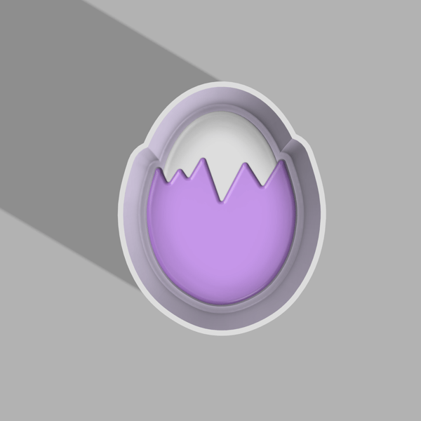 Egg in the shell bath bomb STL file