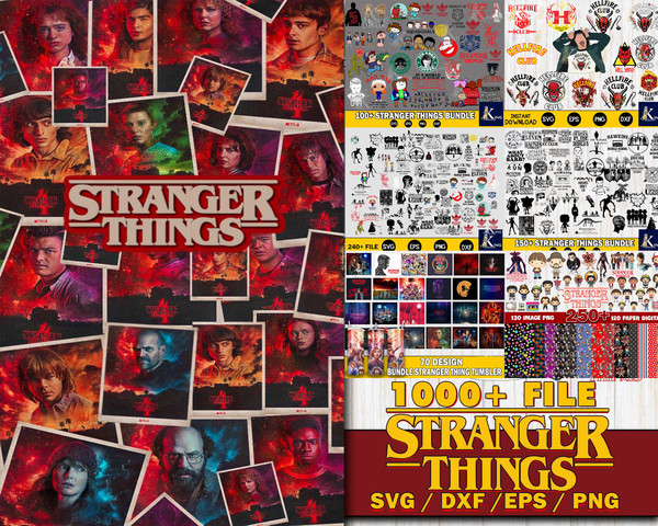 70 Stranger Things Inspired Tumbler Designs - PNG Files