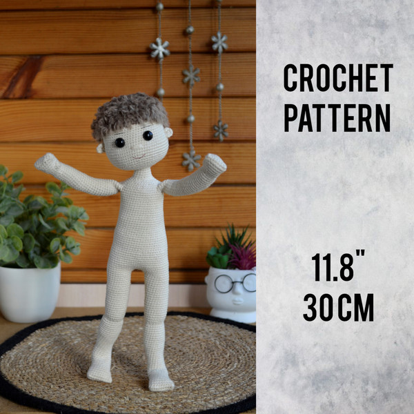 Crochet doll pattern Basic Doll body patterns Amigurumi doll - Inspire  Uplift