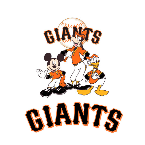 MLB San Francisco Giants The Heart Mickey Mouse Disney Baseball T