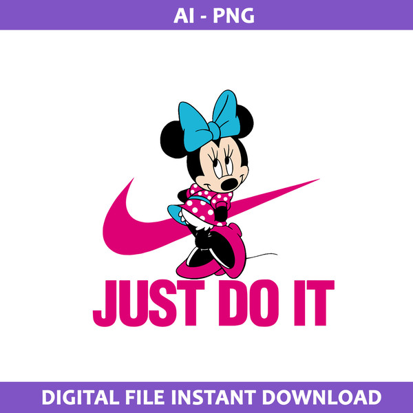 caricia cliente voltereta Nike Minnie Mouse Png, Just Do It Png, Nike Png, Nike Logo