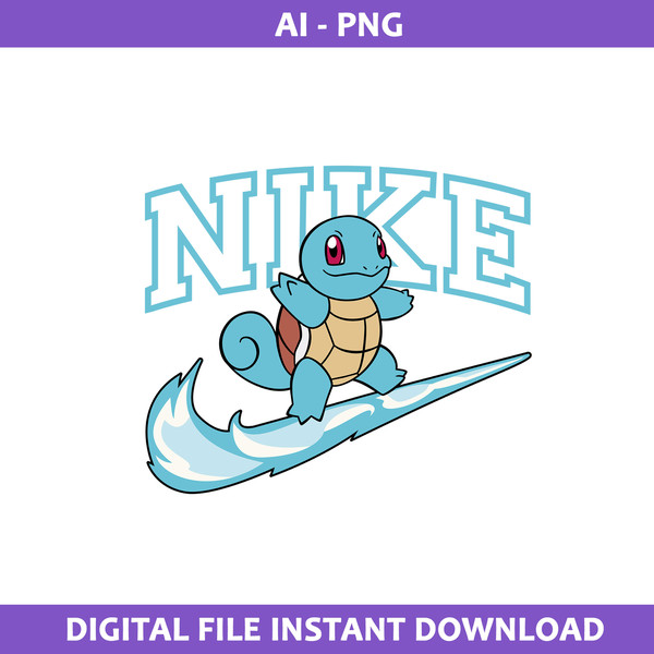 Squirtle Nike Png, Nike Logo Png, Squirtle Png, Pokemon Nike - Inspire ...