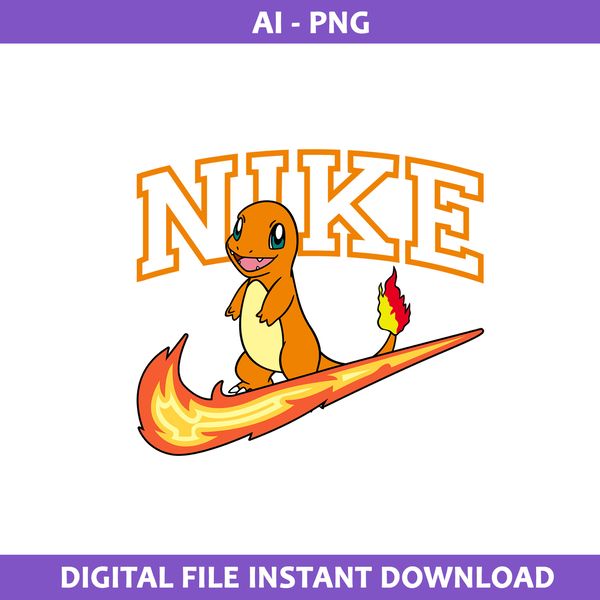 Hitokage Nike Png, Nike Logo Png, Hitokage Png, Pokemon Nike - Inspire ...