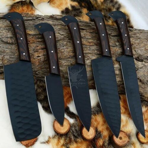 Knife Set, Kitchen Knives,camping Knife, Handmade Knife, Handforged Knife Set, Chef Knife Set, Handmade Custom Knife 7.jpg