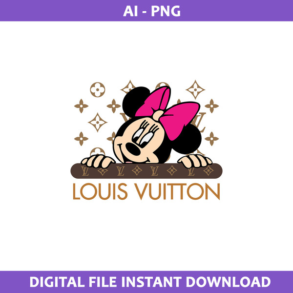 Minnie Louis Vuitton Png, Louis Vuitton Logo Png, Minnie Mou