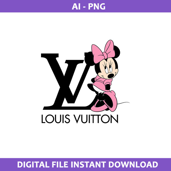 Minnie Louis Vuitton Png, Louis Vuitton Pattern Png, Minnie - Inspire Uplift