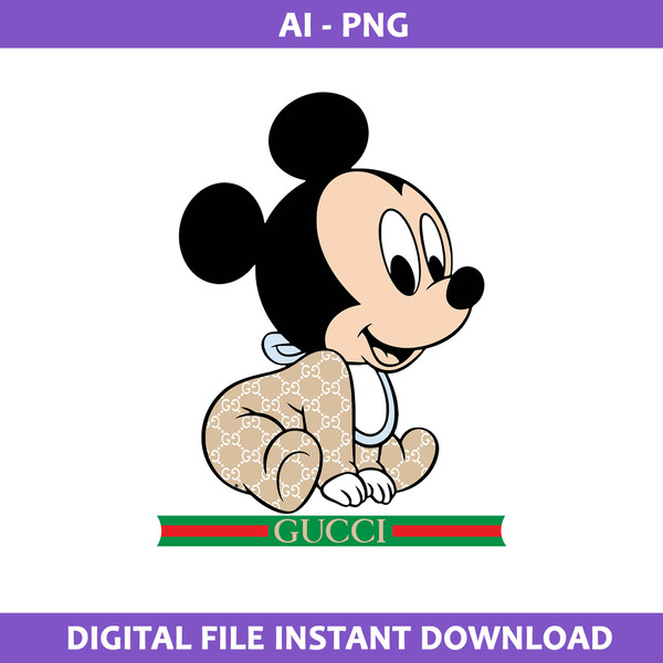 Mickey Mouse Gucci Png, Gucci Logo Png, Mickey Mouse Png, Di - Inspire  Uplift