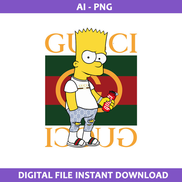 Download Bart Simpson Supreme Laptop Wallpaper